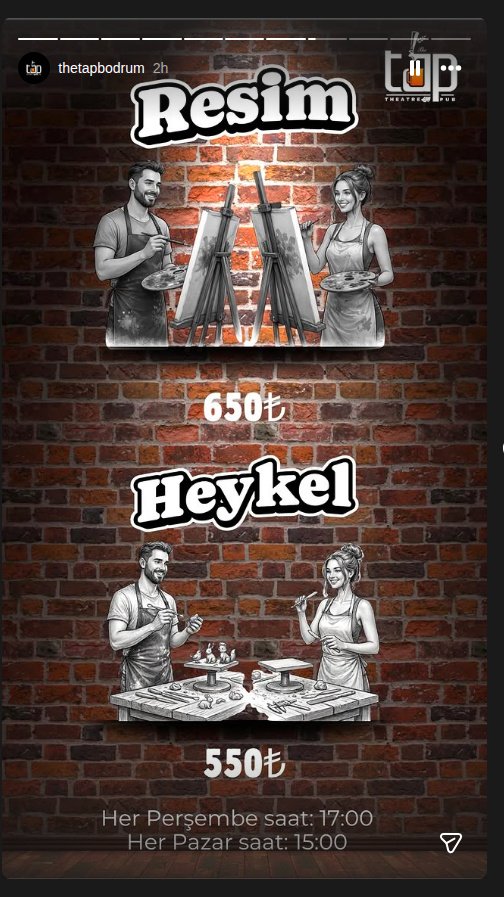 Plak Boyama Atölyesi Etkinlik afişi