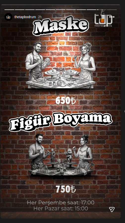 Figür Boyama Atölyesi Etkinlik afişi