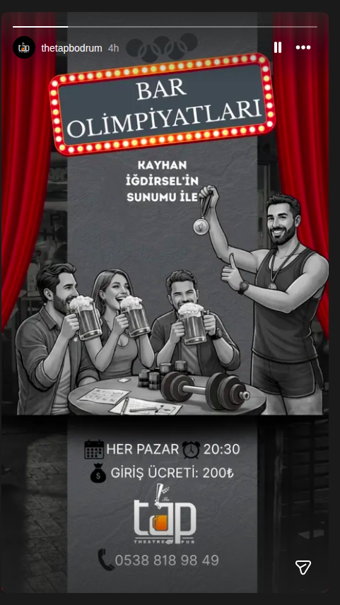 Kayhan İğdirsel - Bar Olimpiyatları Etkinlik afişi