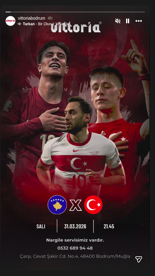 Kosova - Türkiye Maç Gösterimi Etkinlik afişi