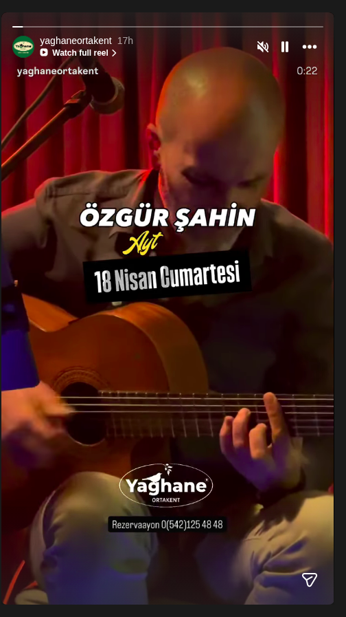 Özgür Şahin Etkinlik afişi