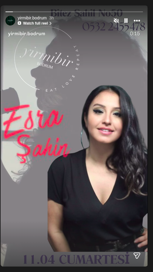 Esra Şahin Etkinlik afişi