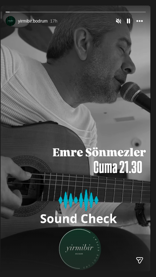 Emre Sönmezler — Sound Check Etkinlik afişi