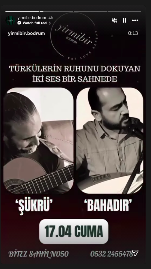 Şükrü & Bahadır – Türkü Dinletisi Etkinlik afişi
