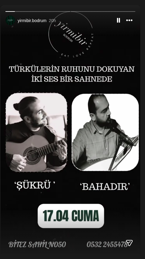 Şükrü & Bahadır – Türkü Dinletisi Etkinlik afişi