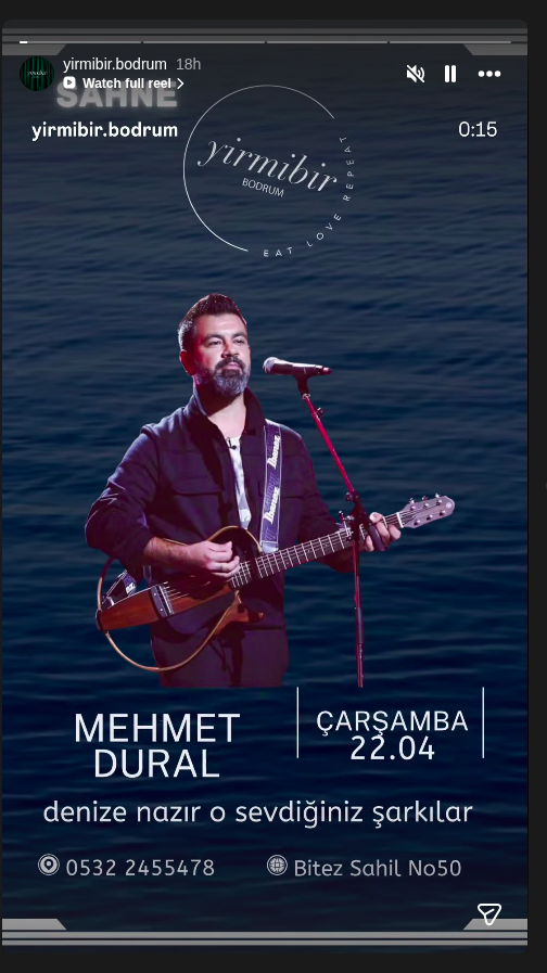 Mehmet Dural Etkinlik afişi