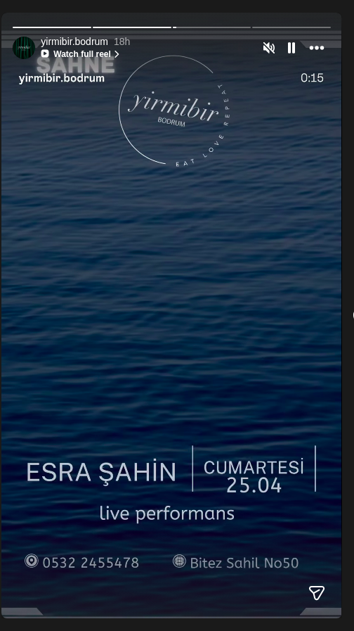 Esra Şahin — Canlı Performans Etkinlik afişi