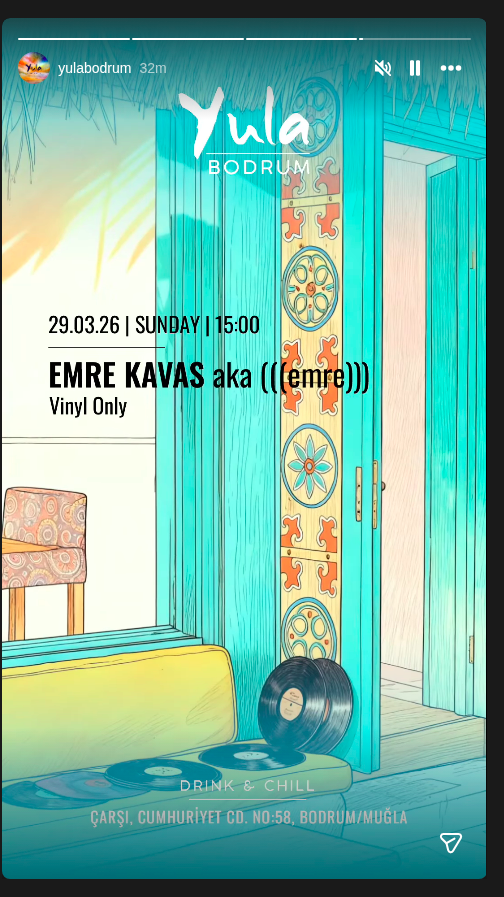 Emre Kavas — Vinyl Only Etkinlik afişi