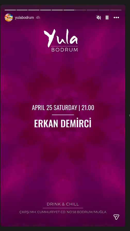 Erkan Demirci Etkinlik afişi