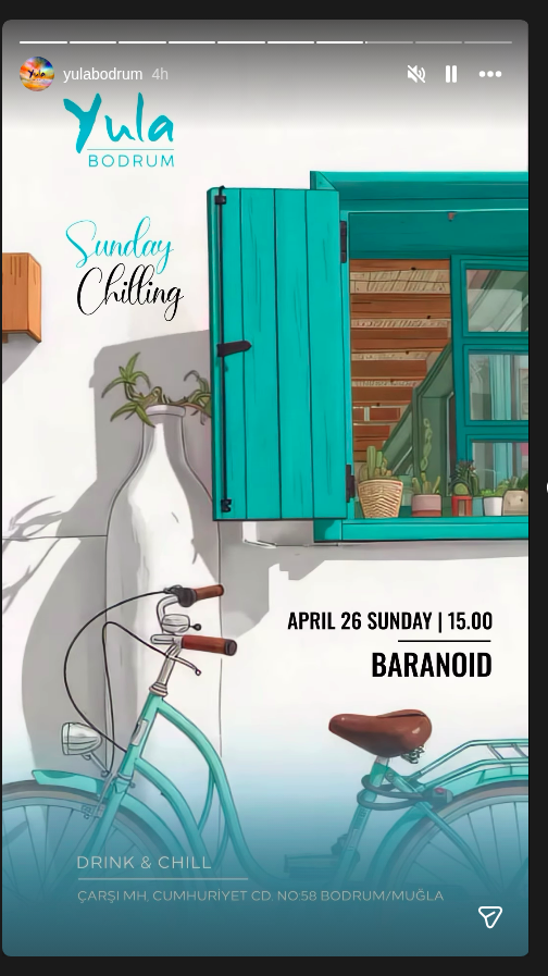 BARANOID — Sunday Chilling Etkinlik afişi