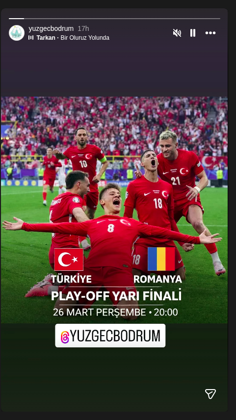 Türkiye - Romanya Play-Off Yarı Finali Etkinlik afişi