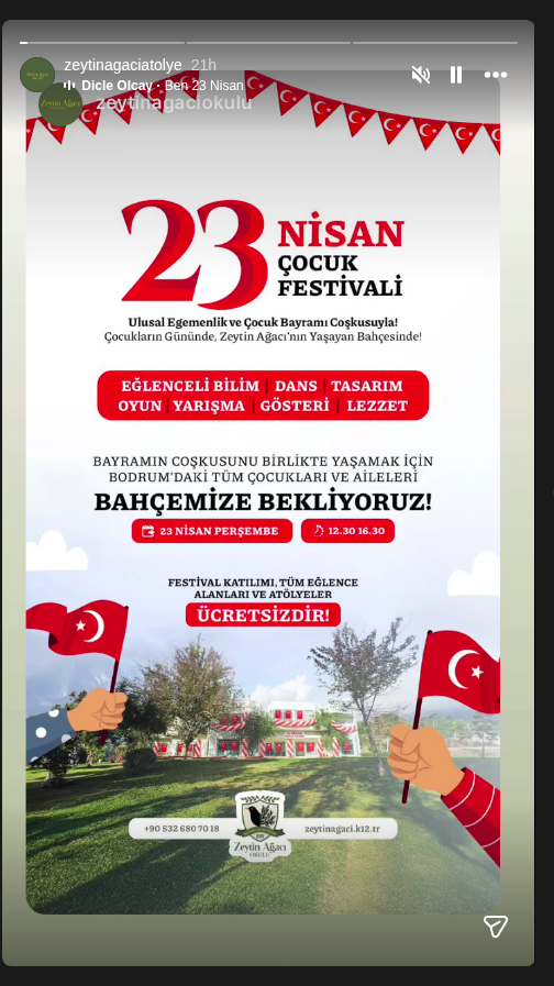 Çocuk Festivali Etkinlik afişi