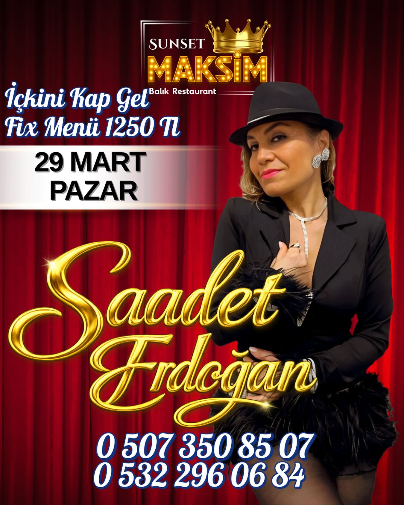 Saadet Erdoğan – Canlı Müzik Etkinlik afişi