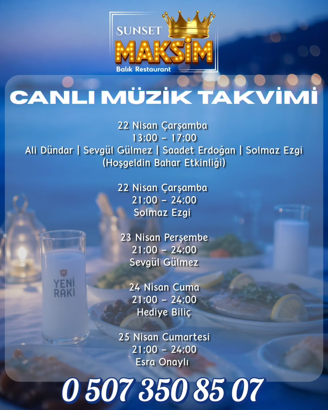 Hediye Biliç - Canlı Müzik Etkinlik afişi