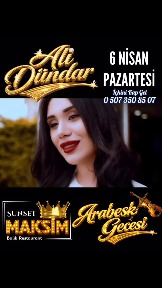 Ali Dündar — Arabesk Gecesi Etkinlik afişi