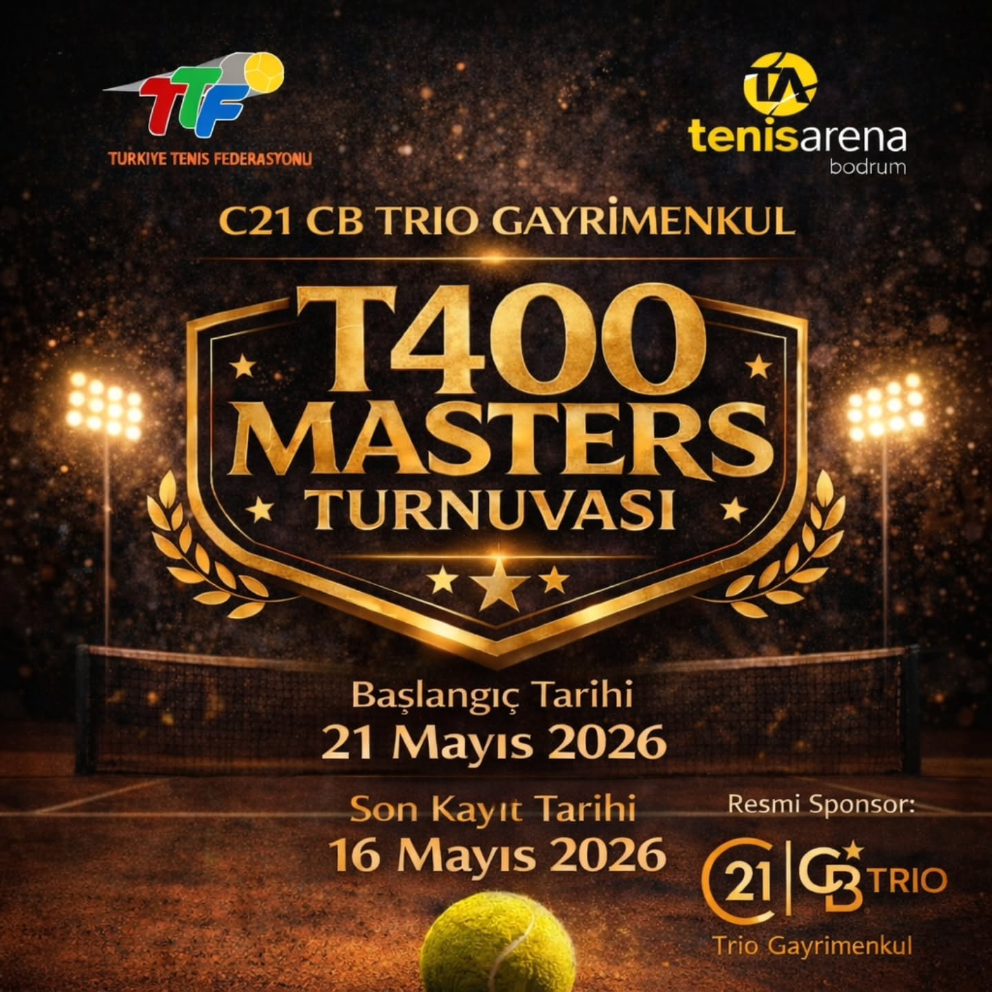 T400 Masters Turnuvası Etkinlik afişi