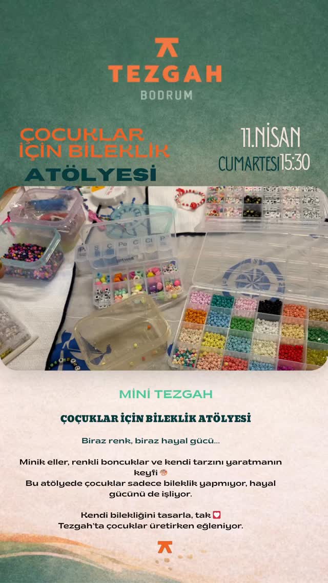 Çocuklar İçin Bileklik Atölyesi Etkinlik afişi