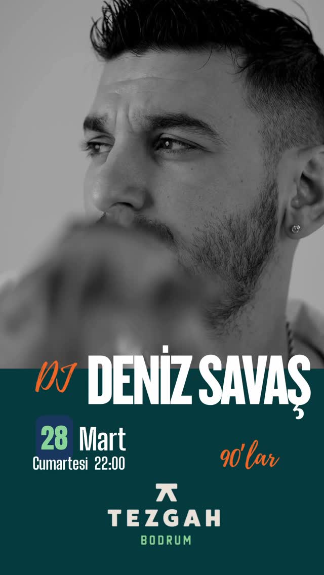 Deniz Savaş — 90'lar Gecesi Etkinlik afişi