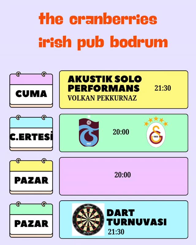 Dart Turnuvası Etkinlik afişi