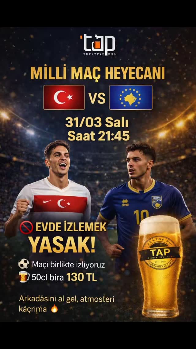 Türkiye — Kosova Maç İzleme Etkinlik afişi
