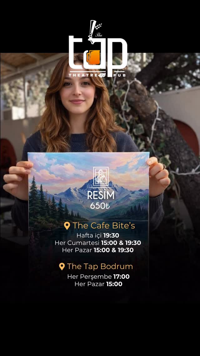 Resim Atölyesi Etkinlik afişi