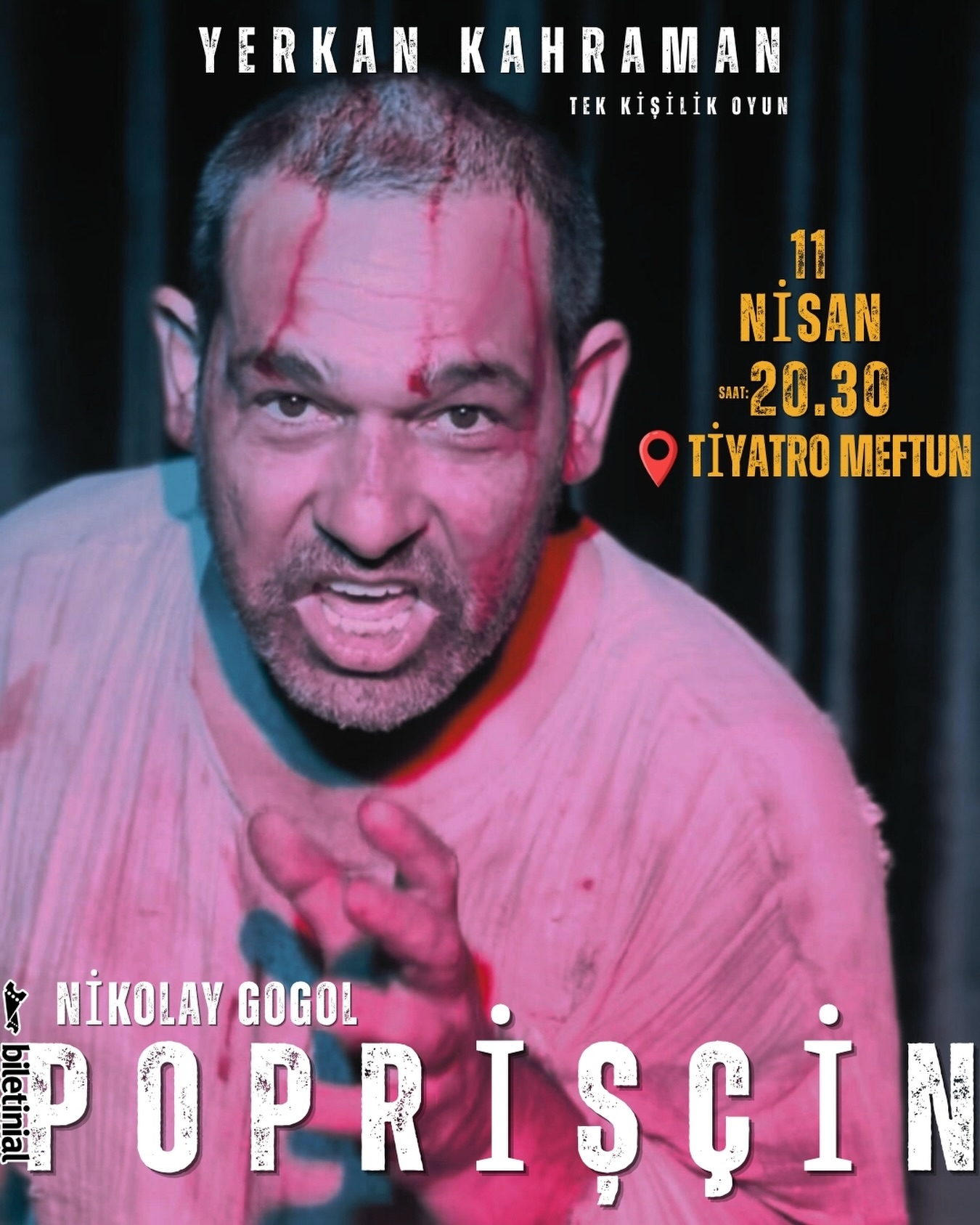 Yerkan Kahraman - Poprişçin – Deliliğin Eşiğinde Bir Adamın Hikâyesi Etkinlik afişi