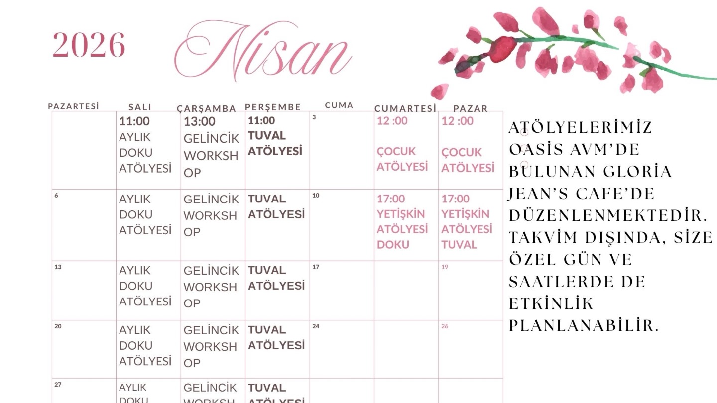 Tuval Atölyesi Etkinlik afişi