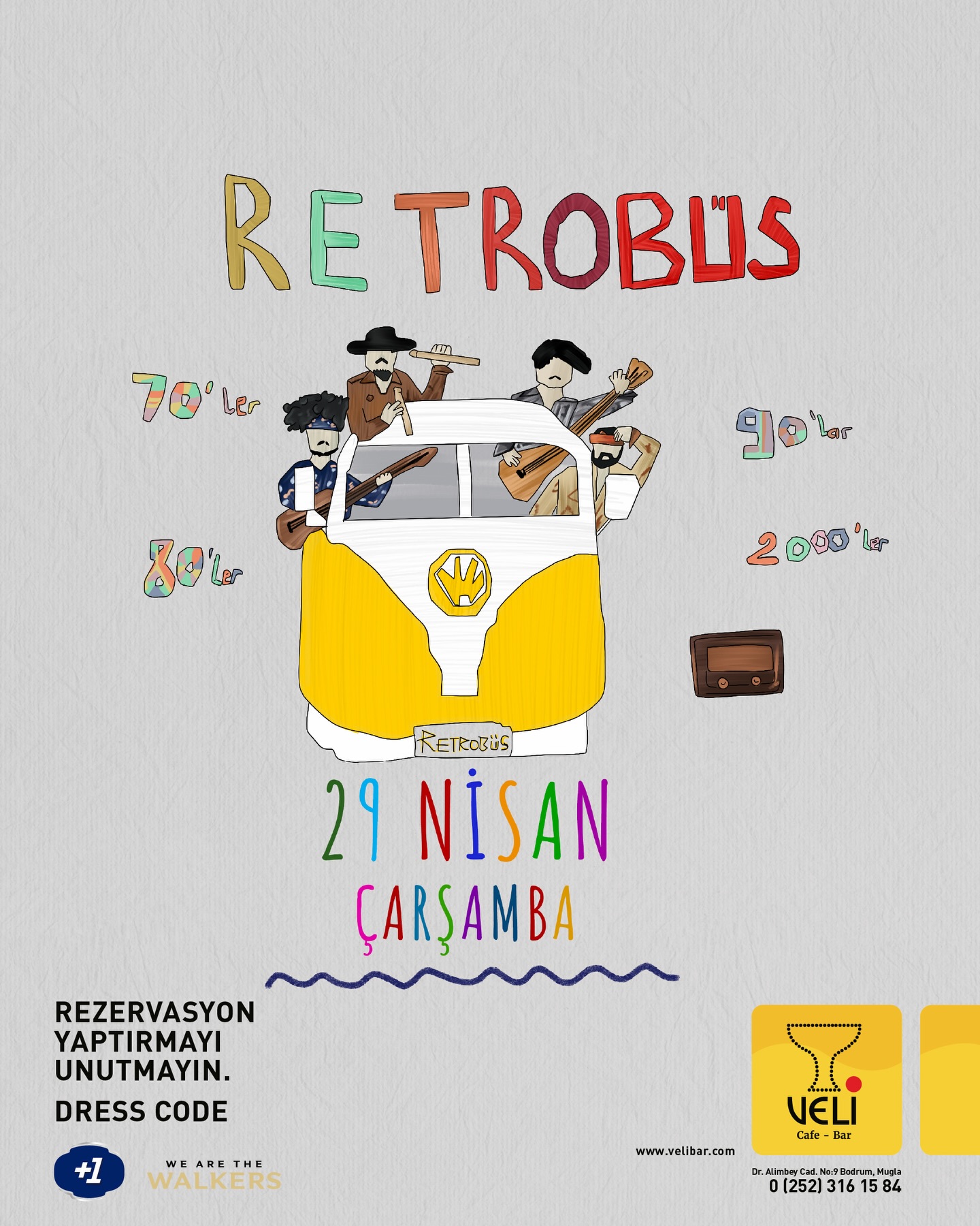 Retrobüs Etkinlik afişi