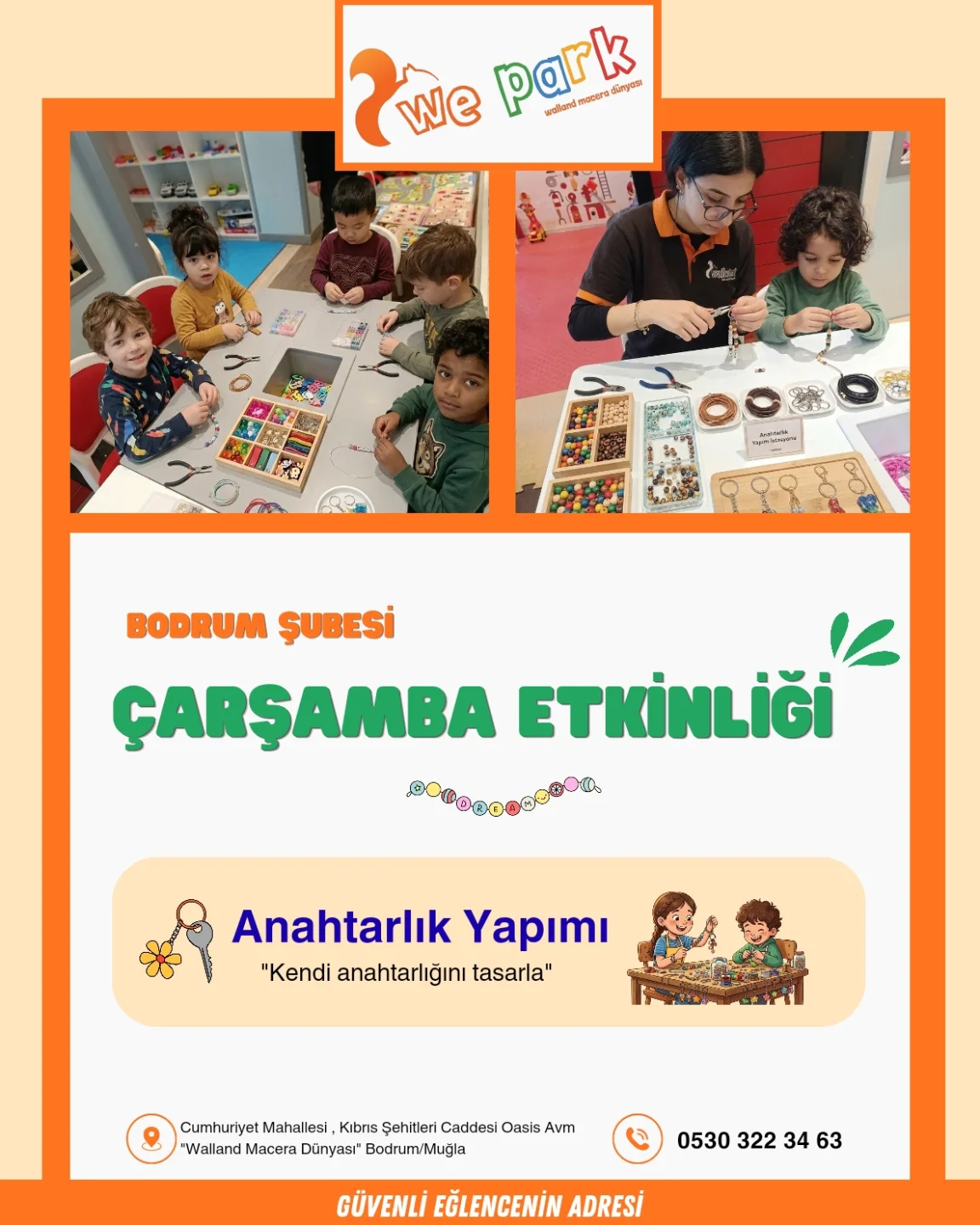 Anahtarlık Yapımı Atölyesi Etkinlik afişi