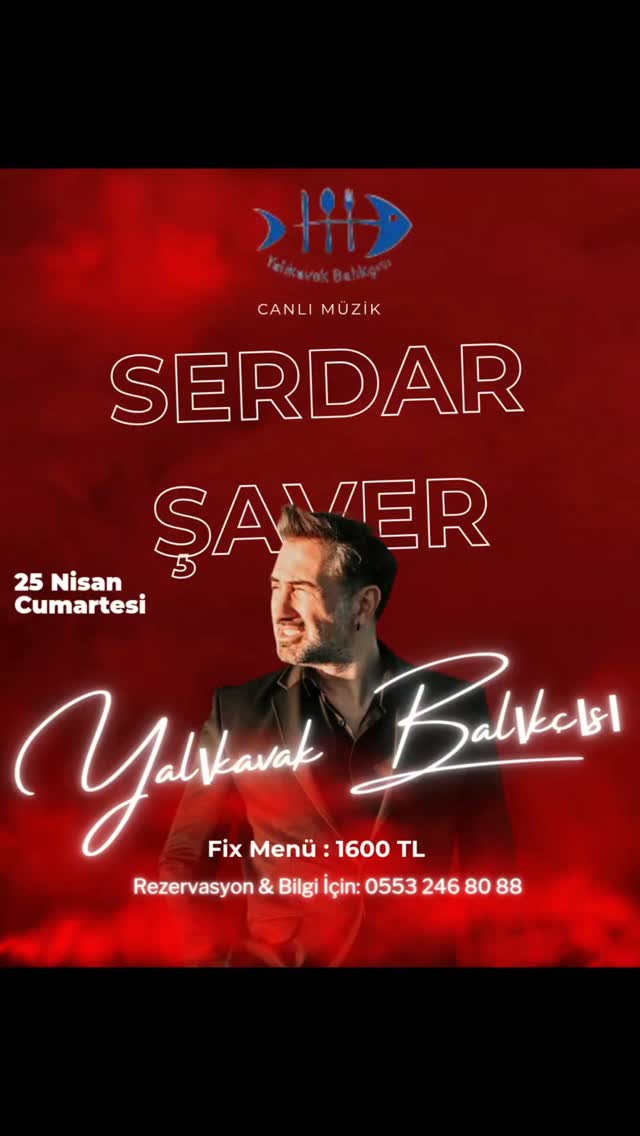 Serdar Şaver Etkinlik afişi