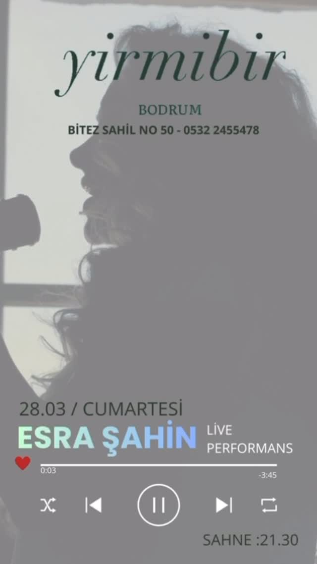 Esra Şahin - Canlı Performans Etkinlik afişi