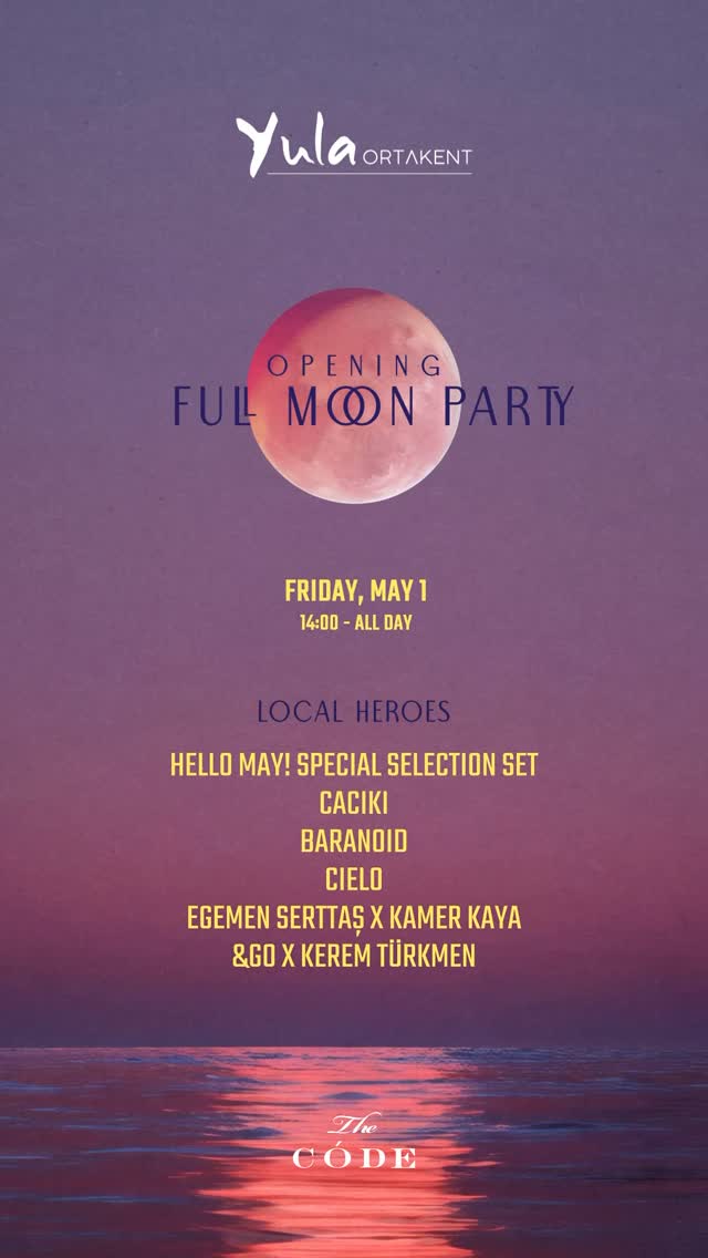 Full Moon Party — Hello May Set Etkinlik afişi