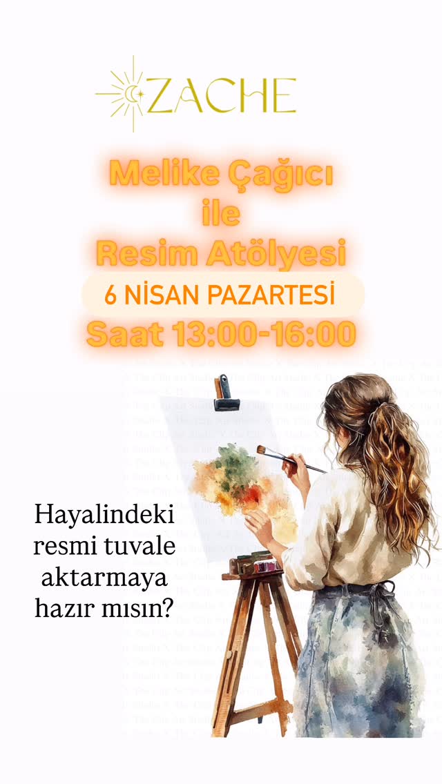 Melike Çağici ile Resim Atölyesi Etkinlik afişi