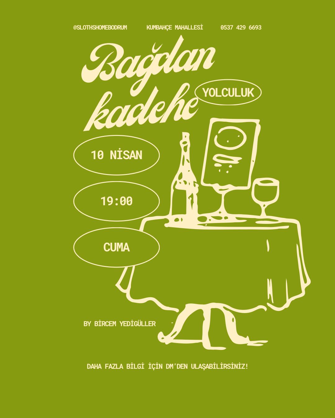 Bircem Yedigüller — Bağdan Kadehe Yolculuk Etkinlik afişi