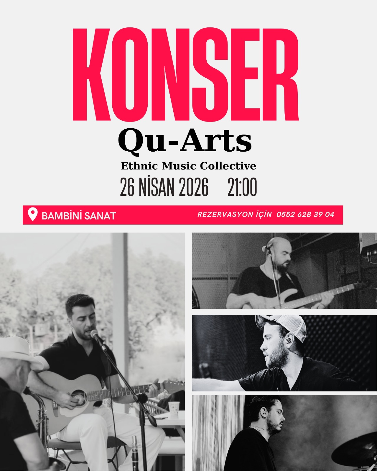 Qu-Arts Ethnic Music Collective Konseri Etkinlik afişi