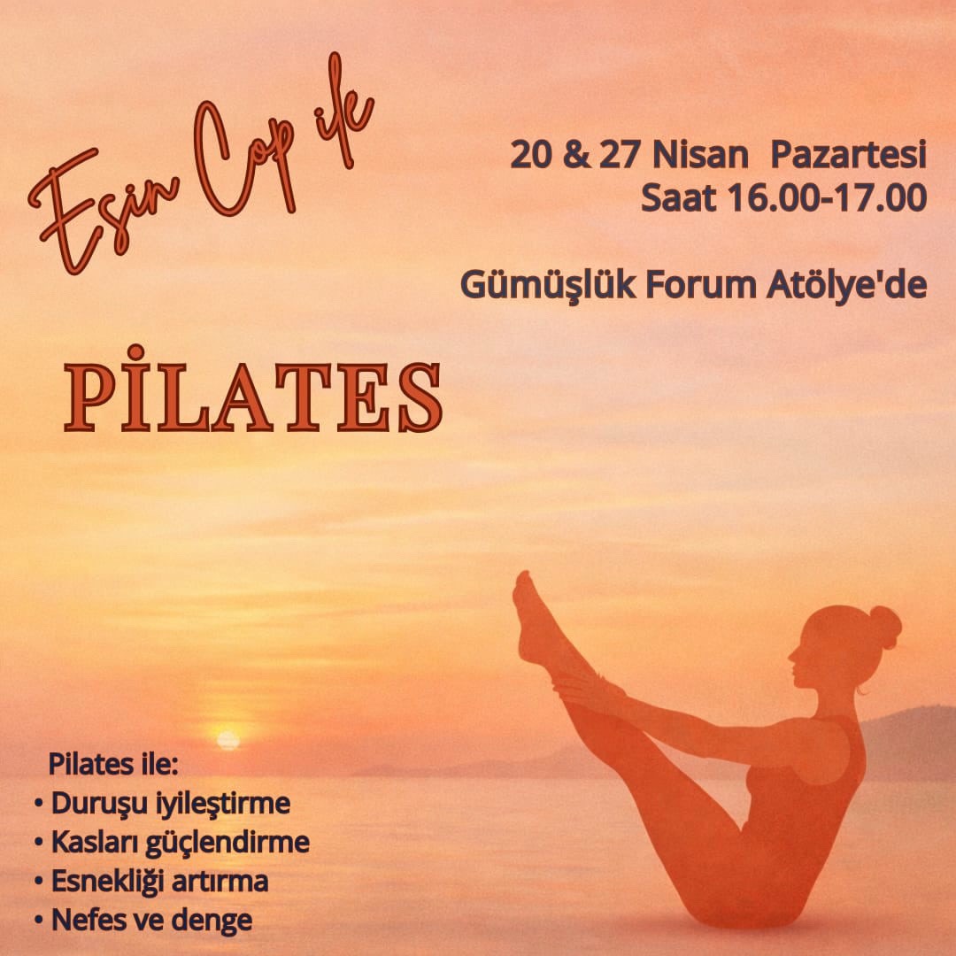Pilates Etkinlik afişi
