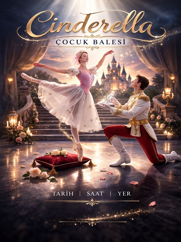 Cinderella Çocuk Balesi Etkinlik afişi