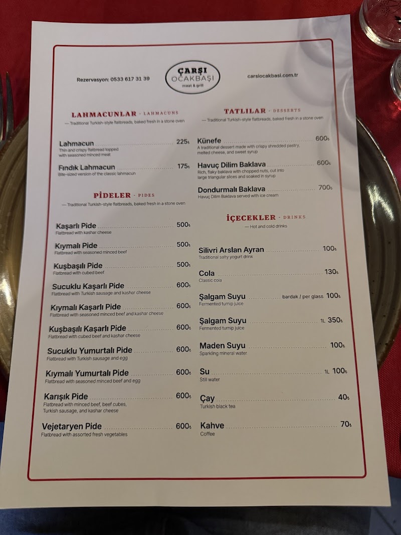 ÇARŞI OCAKBAŞI meat&grill fotoğrafı